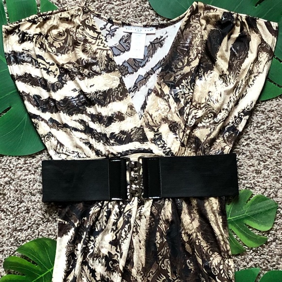 Dressy Blouse with Waist Belt - Picture 2 of 5